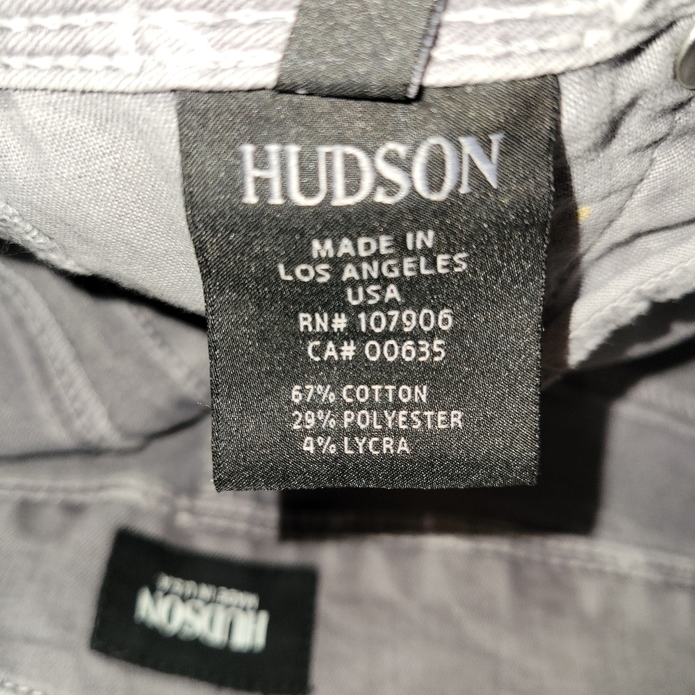 Hudson Crop Collin Light Gray Skinny Jeans Size 27 - Picture 4 of 16